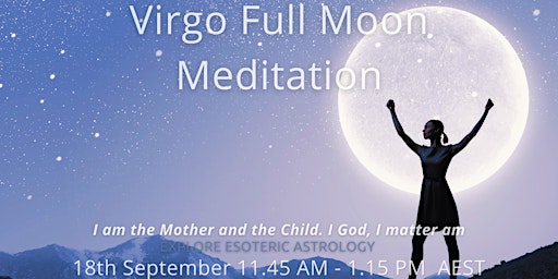 Imagem principal do evento Virgo Solar Fire Full Moon Meditation
