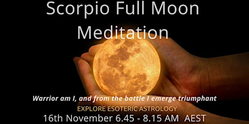 Scorpio Solar Fire Full Moon Meditation  primärbild