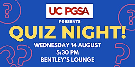 UC PGSA Quiz Night primary image