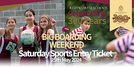 300th Anniversary Big Boarding Weekend - Sports Competition Entry primary image