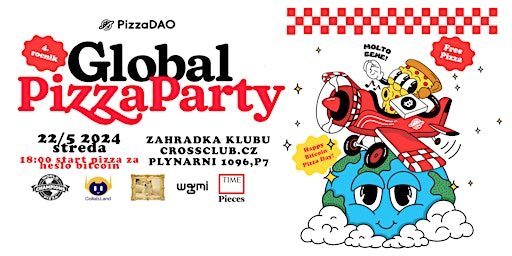 Imagem principal do evento GLOBAL PIZZA PARTY / 4th BITCOIN PIZZA DAY PRAGUE