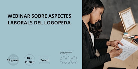 Imagem principal do evento WEBINAR SOBRE ASPECTES LABORALS DEL LOGOPEDA