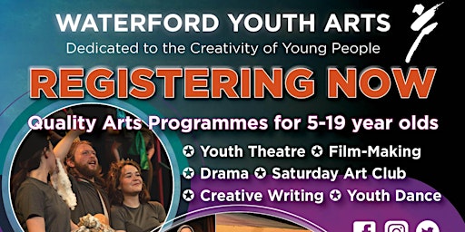 Hauptbild für 2024 April Waterford Youth Arts - Senior Drama workshops (15-19 yrs)
