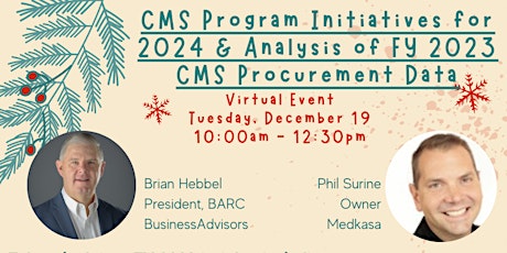 Image principale de CMS Program Initiatives for FY 2024 & Analysis of CMS FY 2023 Contract Data