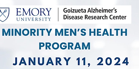 Minority Men's Health Program | January 11, 2024 primary image