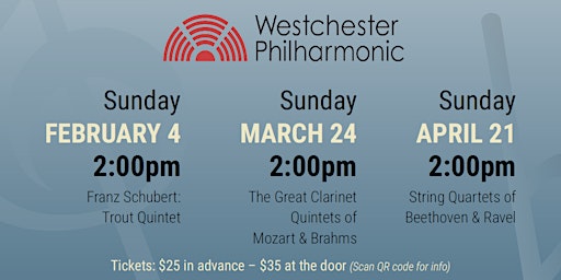 Immagine principale di Westchester Philharmonic - String Quartets of Beethoven & Ravel 