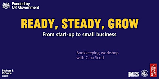 Primaire afbeelding van Ready Steady Grow  –  Accts/Bookkeeping workshop