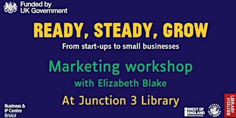 Marketing workshop  at Junction 3 Library - Ready, Steady, Grow primary image