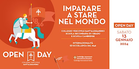 Immagine principale di Media del Collegio Vescovile Sant'Alessandro / Open Day 2023 - 2024 