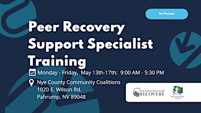 Peer Recovery Support Specialist Training