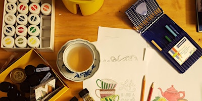 Immagine principale di Mindful Painting and Afternoon Tea 