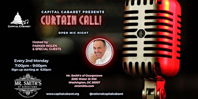 Imagem principal do evento Curtain Call - Open Mic Night by Capital Cabaret