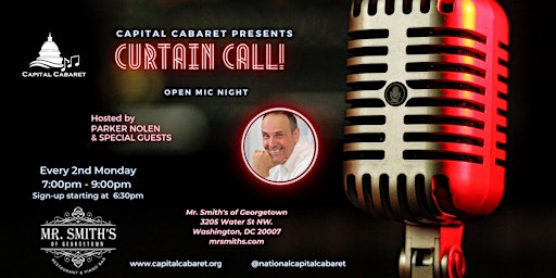 Primaire afbeelding van Curtain Call - Open Mic Night by Capital Cabaret