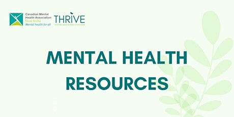 Mental Health Resources