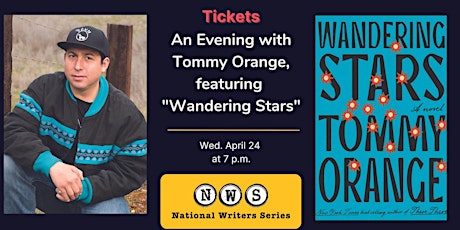 In-Person & Virtual Tickets to Tommy Orange, Featuring "Wandering Stars"