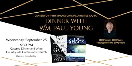 Dinner with Wm. Paul Young primary image