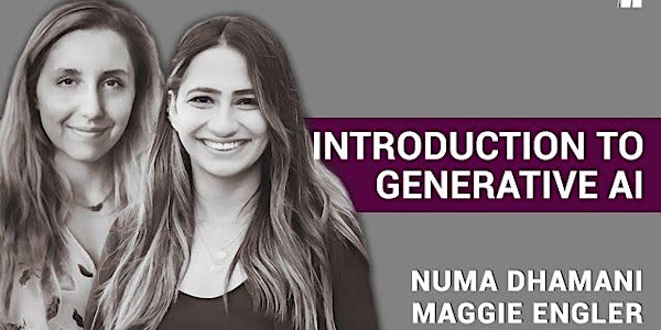 Book Launch: Introduction to Generative AI