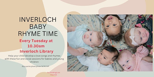 Imagem principal do evento Baby Rhyme Time at Inverloch library