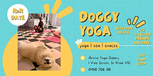 Doggy Yoga in an Art Gallery primary image