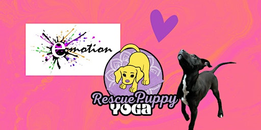 Imagem principal do evento Rescue Puppy Yoga - Emotion Fitness
