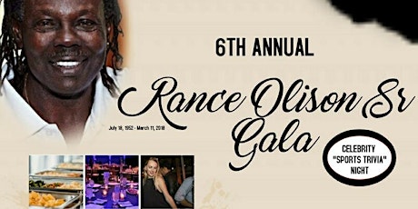 6th Annual Rance Olison "Celebrity Sports Trivia Night" Gala primary image