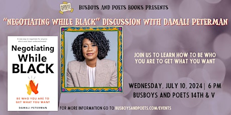 NEGOTIATING WHILE BLACK | A Busboys and Poets Books Presentation