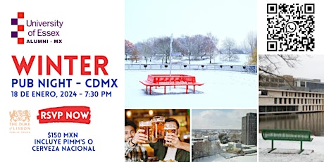 Imagen principal de Winter Pub Night - Essex Alumni MX in Mexico City