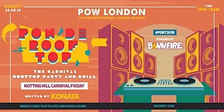 Pon De Rooftop 2019 - The Carnival Rooftop Party and Grill primary image