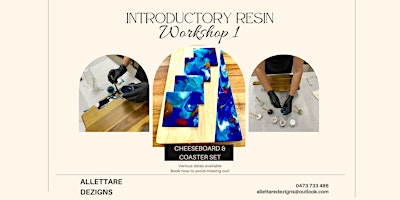 Imagen principal de Cheeseboard and Coaster Resin Workshop