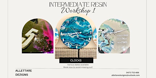 Resin Clock Making Workshop in Newcastle! primary image