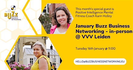 Imagen principal de January 2024 Buzz Business Networking Meet Up – Leiden