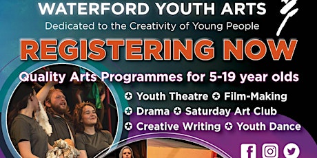 2024 April Waterford Youth Arts - Youth Film Workshops (12-14 yrs) primary image