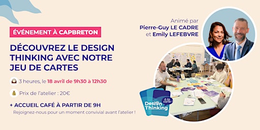 Hauptbild für Atelier de découverte du Design Thinking - Capbreton