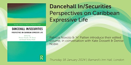 Imagen principal de ISRF Book Launch: 'Dancehall In/Securities'