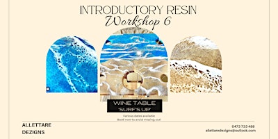Imagem principal do evento Surf's Up! Resin Picnic/Wine Table