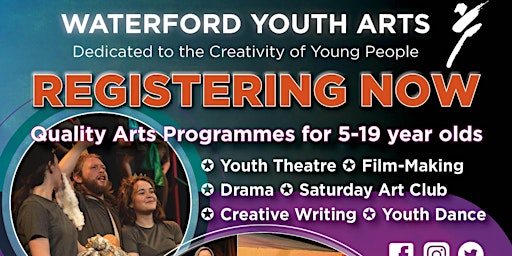 Hauptbild für 2024 April  Waterford Youth Arts - Creative Writing Workshops (12-14 yr)