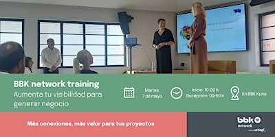 Imagem principal do evento BBK network training: Aumenta tu visibilidad para generar negocio