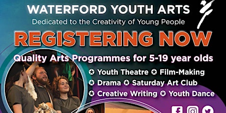 Hauptbild für 2024 April Waterford Youth Arts Saturday Art Club (14 -17 yrs)