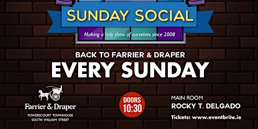 Sunday Social : (*Free Guestlist) 12th May Featuring Guest DJ Pixie Woo primary image