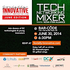 Socially Innovative :Tech Networking Mixer w/ NOVA STEM Alliance primary image