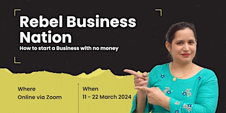 Rebel Business Nation | How to Start a Business Without Money primary image