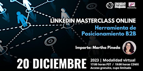 Primaire afbeelding van LINKEDIN MASTERCLASS ONLINE: Herramienta de Posicionamiento B2B