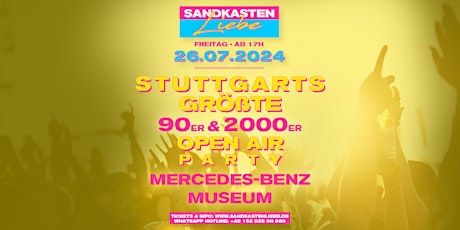 Sandkastenliebe - 90er & 2000er Open Air • 26.07.24 • Mercedes Museum primary image
