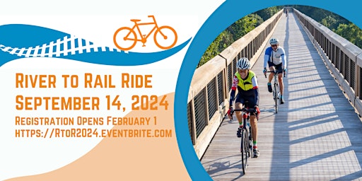 Imagem principal do evento 2024 River to Rail Ride Fundraising Event for the Kickapoo Rail Trail