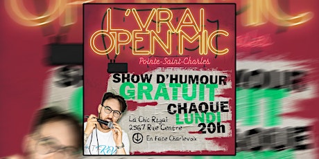 STAND UP COMÉDIE - Spectacle d'humour Open Mic [VRAIOPENMIC.COM]