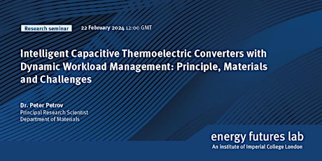 Imagem principal do evento Intelligent Thermoelectric Converters with Dynamic Workload Management