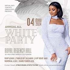 ALL WHITE PARTY 4TH  MAY 2024