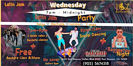 Latin hits  Wednesday Gaucho | Salsa, Bachata, Cumbia,Raggaeton|