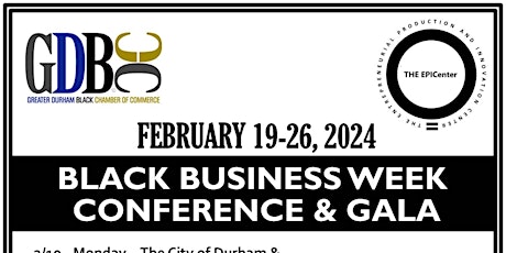 The 2024 Black Business Gala - 2/24/2024, main event Black Business Week primary image