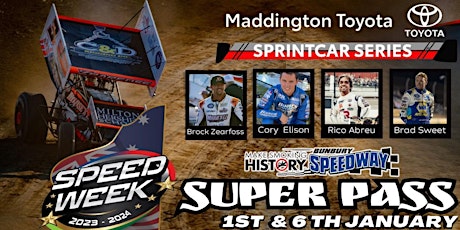 Hauptbild für Bunbury Speedway's WA Sprintcar Speedweek Two Night Superpass